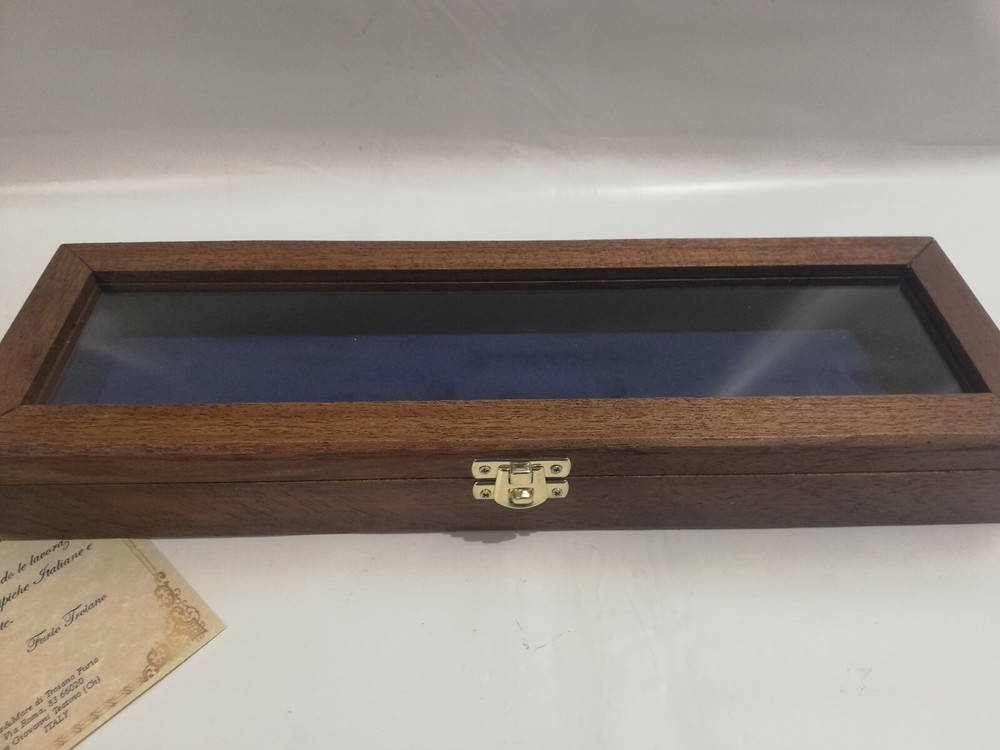 Wood Display Case For Knives Coins