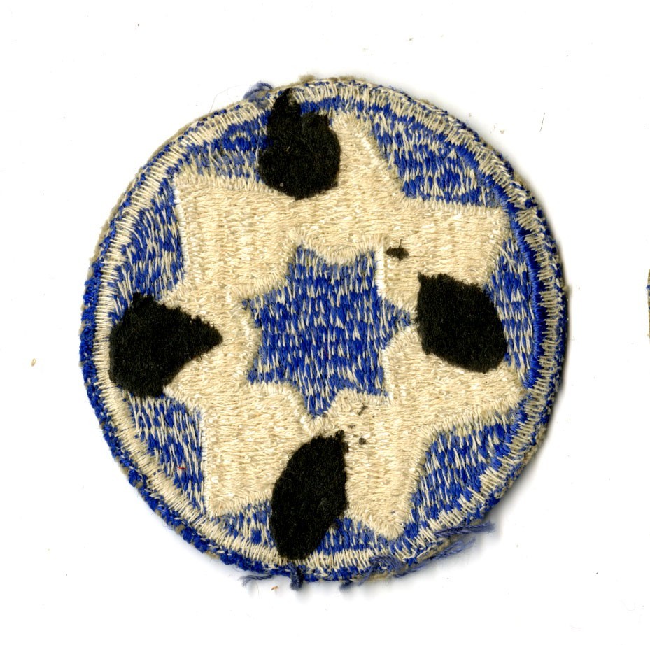 7th Service Command White Back Patch WWII Vintage Plains States