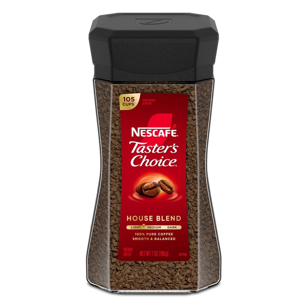 NESCAFÉ Taster's Choice House Blend, Light Medium Roast Instant Coffee 7oz