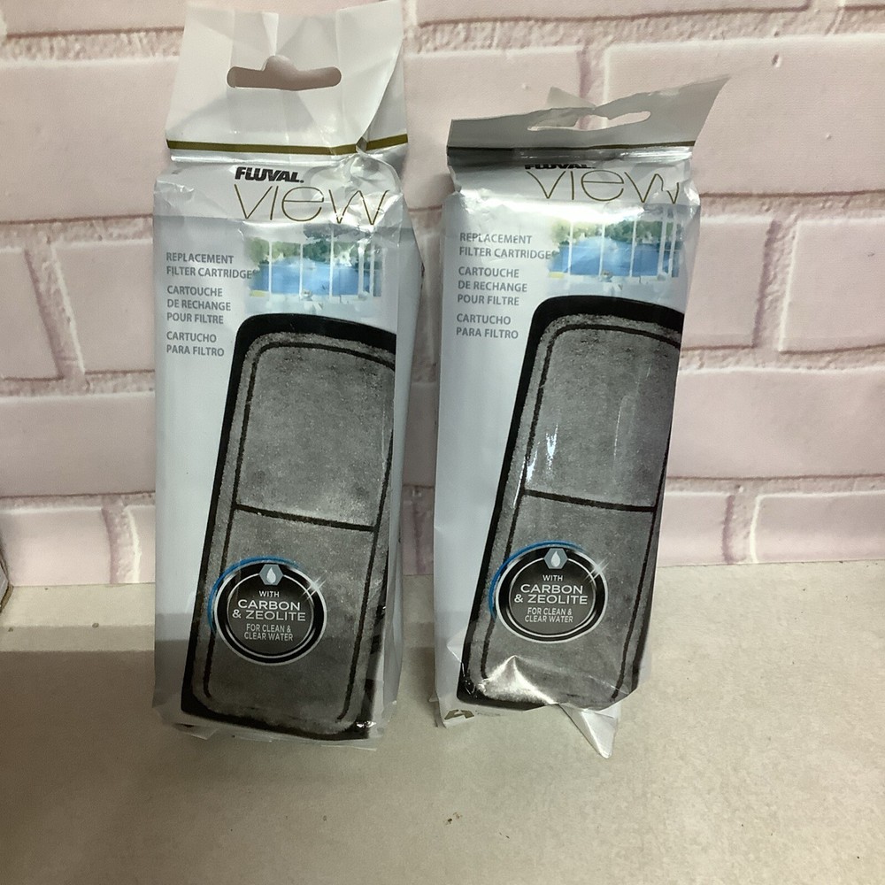 2 Fluval View Carbon+Zeolite Filter Cartridges