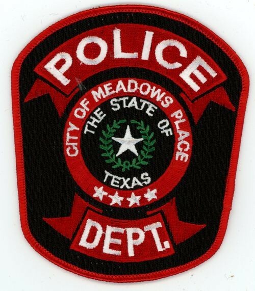 TEXAS TX MEADOWS PLACE POLICE NICE SHOULDER PATCH SHERIFF