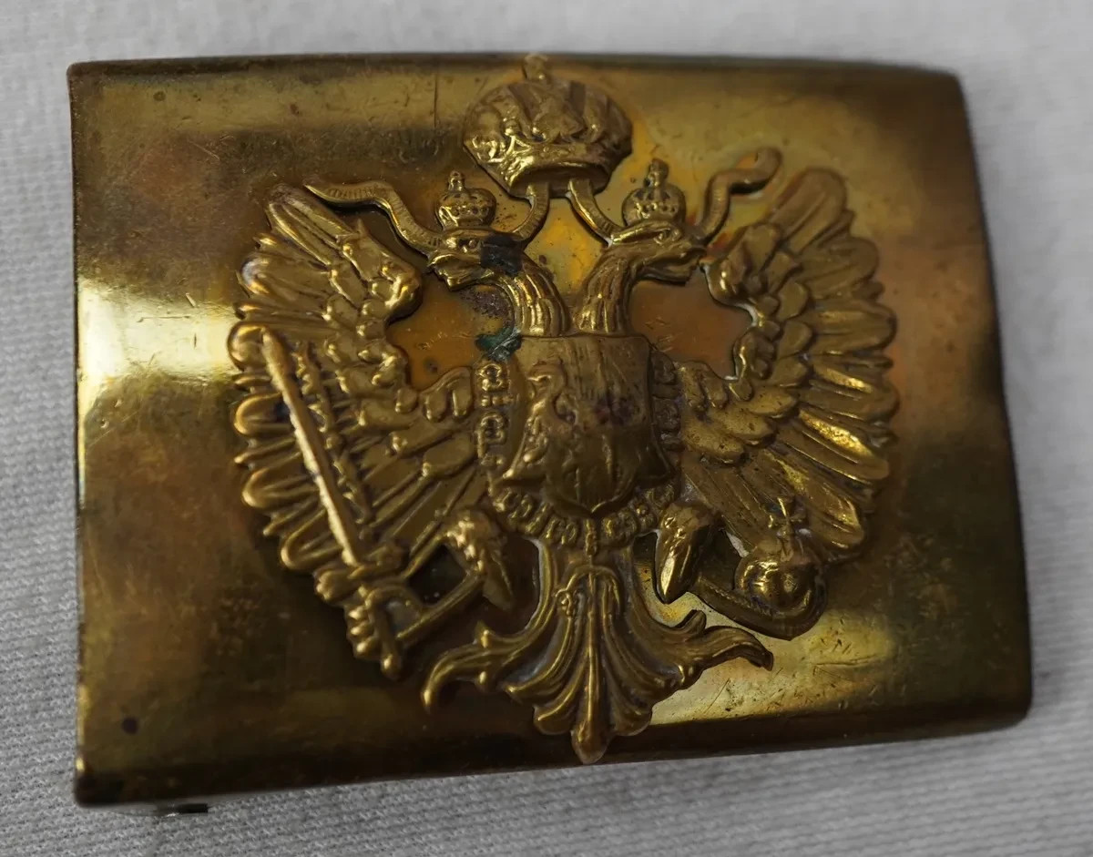 WWI Imperial austro hungarian enlisted belt buckle Officer Gott Mit Uns soldier