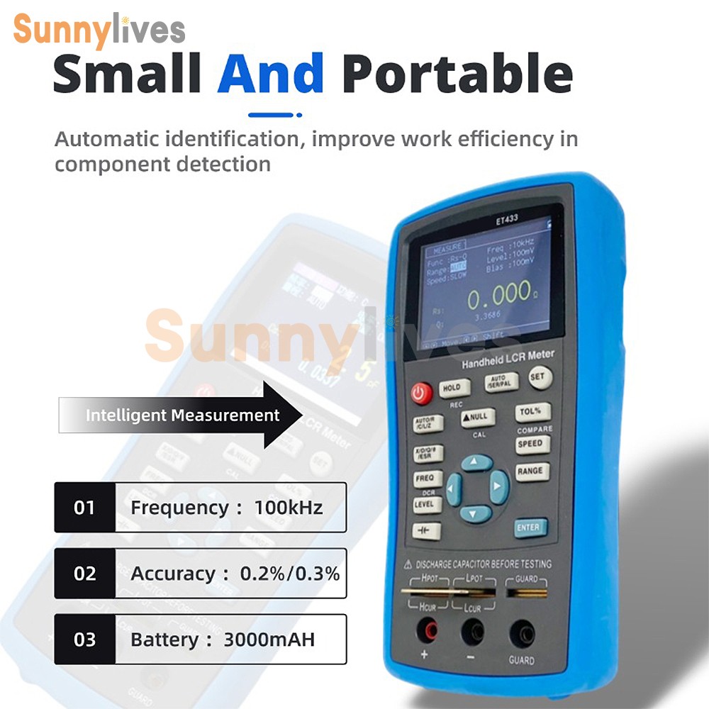 ET432 LCR Bridge Digital LCD Capacitance Inductance Resistance Meter Tester
