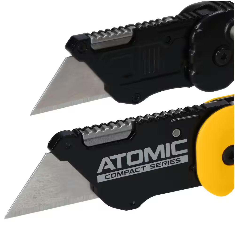 Atomic and Push and Flip Folding Utility Knives (2-Pack)