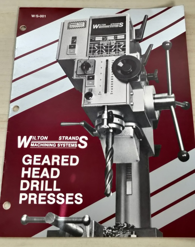 1986 WILTON geared head drill presses   Catalog   C2