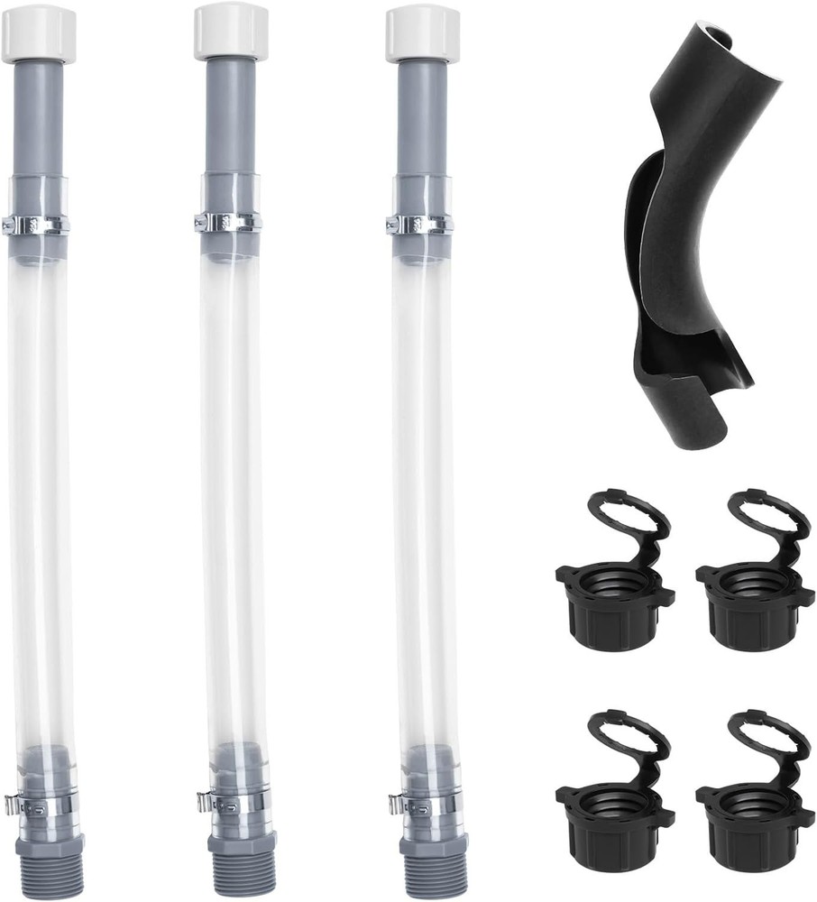 Practical 3-Piece Gas Can Refueling Set with Hose Bender & Vent Caps