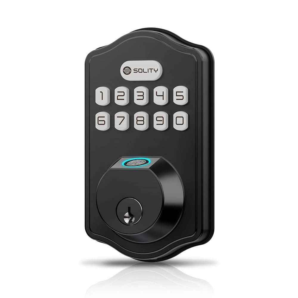 Solity Smart Digital Electronic Deadbolt Door Lock, Keyless Entry, Auto Lock,...