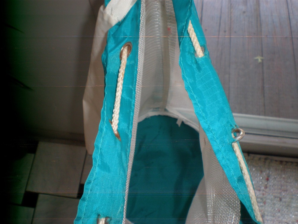 true vintage Swim Bag Mesh Drawstring Backpack Beach Backpack for Swimming LARGE