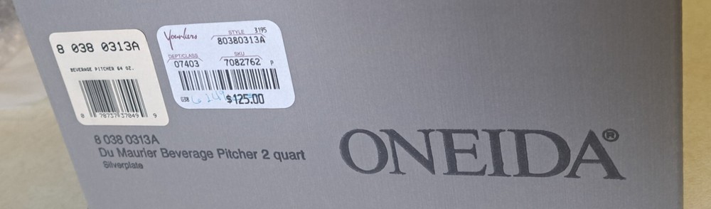 Vintage, new in box, Beverage Pitcher 2 Quart