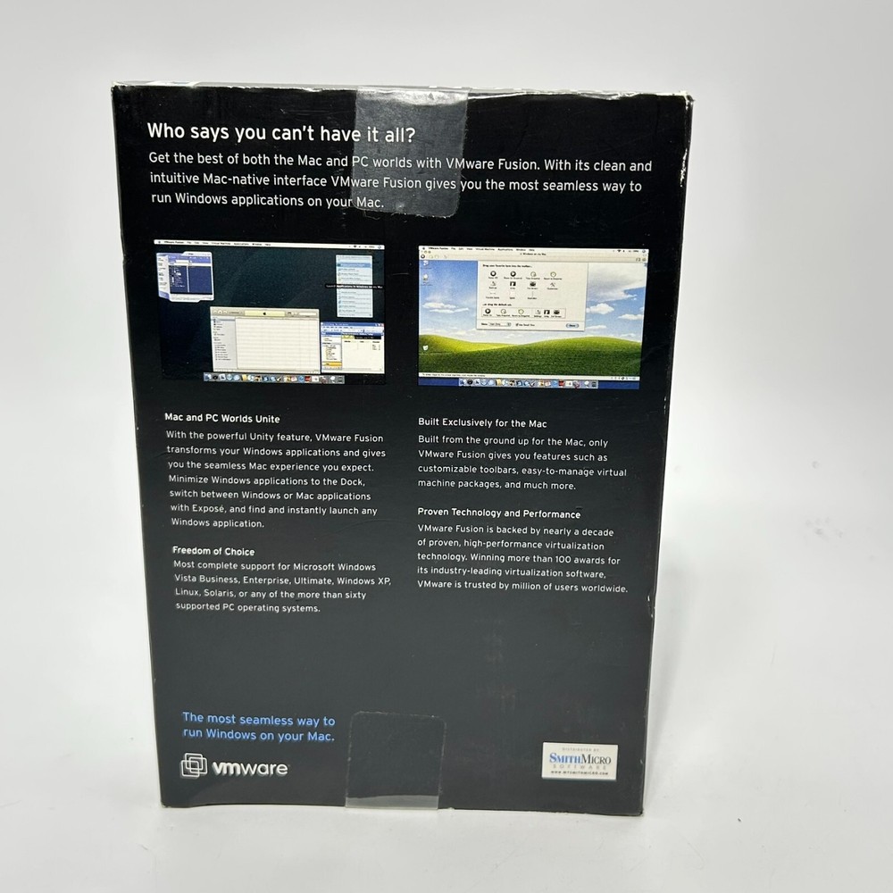 VMware Fusion 1.0 Mac OS Computer Software Official Full Version Download