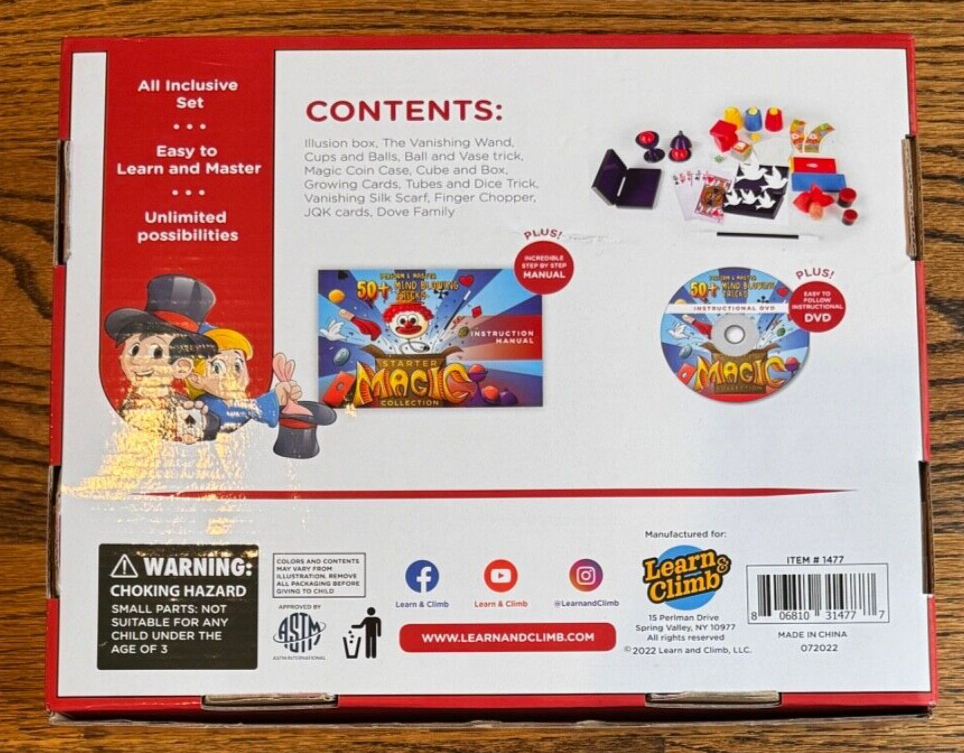 Magic Collection by Learn & Climb 50+ Mind Blowing Tricks Starter Set