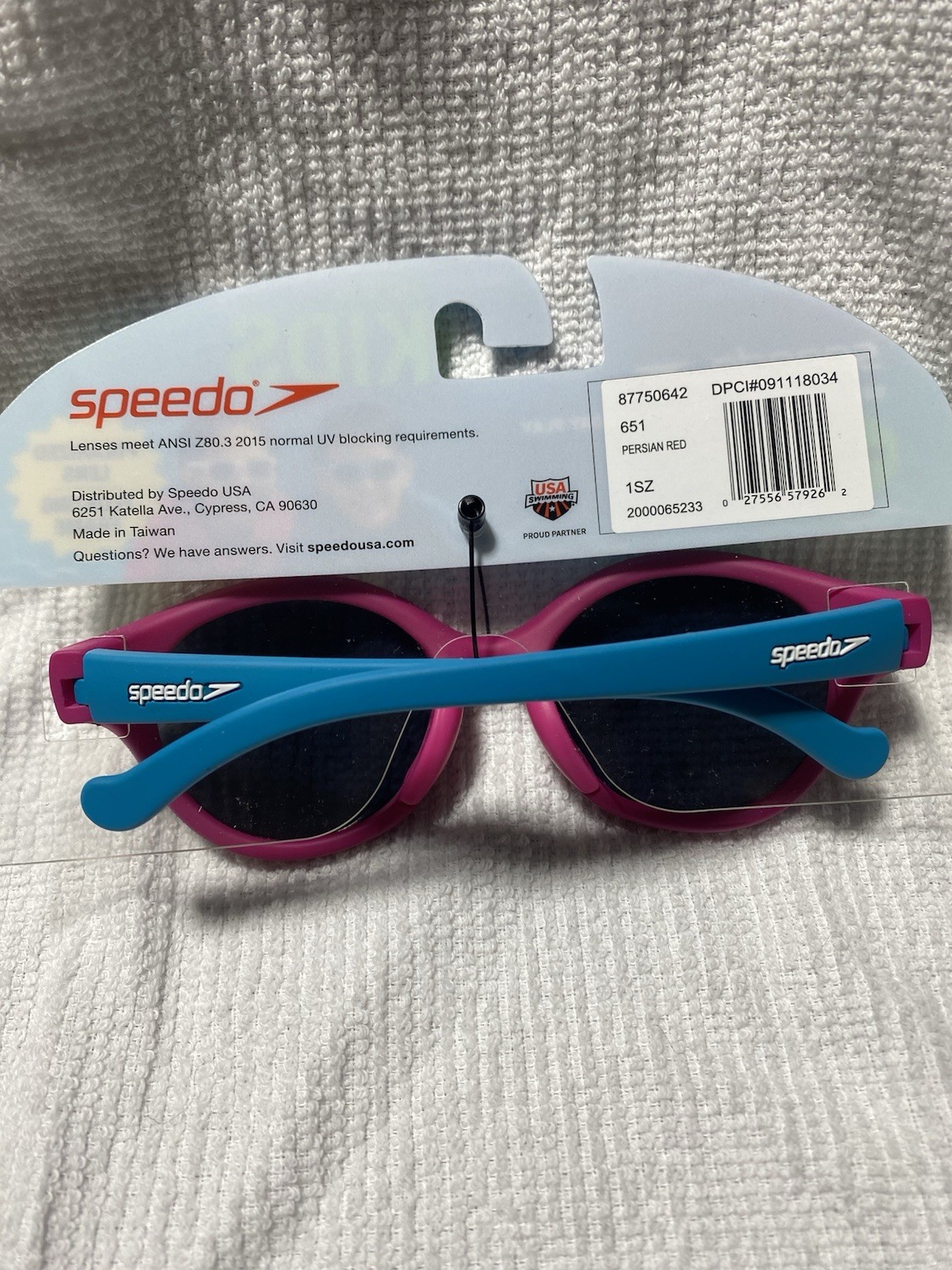 Speedo Sunglasses Girls Razzmatazz Pink Floating Frame UV400 Beach Swim New
