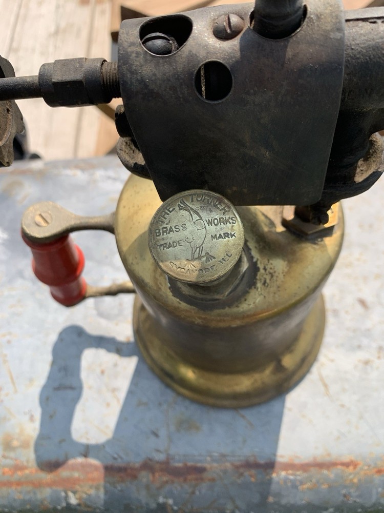 Vintage Turner Brass Works Blow Torch