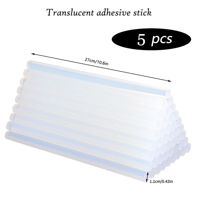 Hot melt glue sticks are transparent adhesives used in the glue gunner process