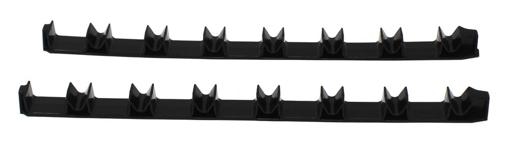 Low Profile Plastic Black 14 Tool Screw Driver Organizer Rail Kit