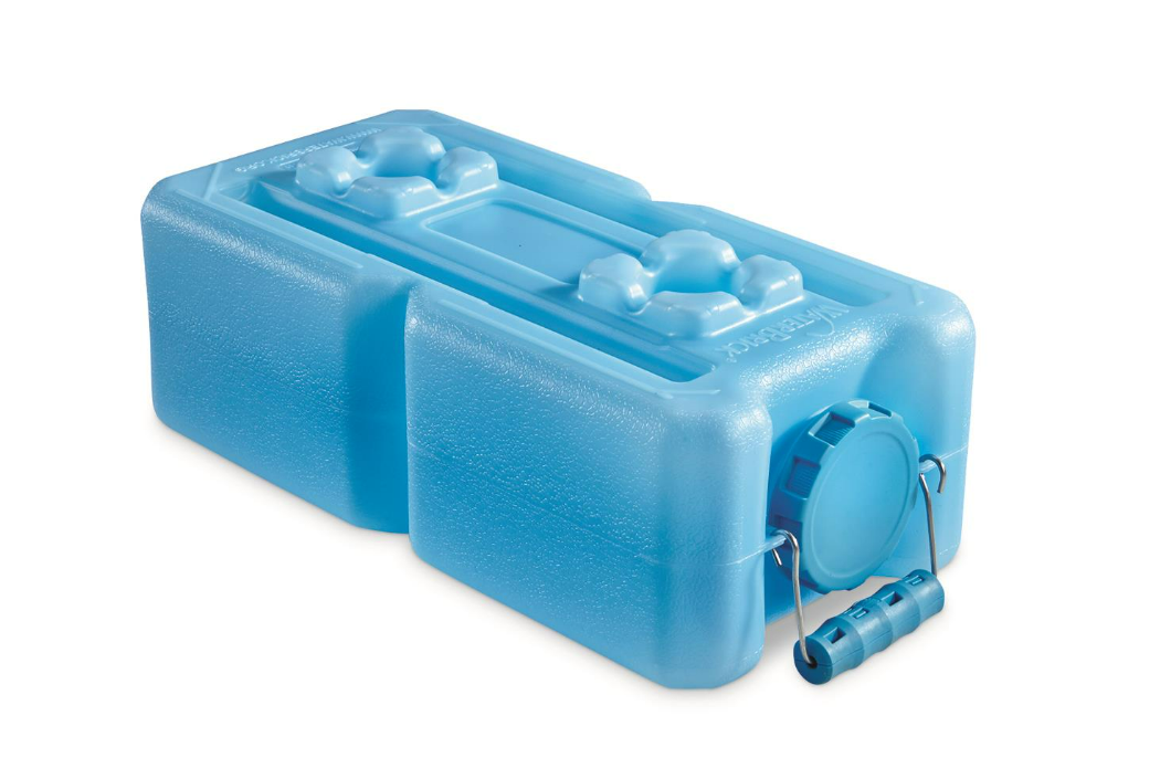 (4-Pack) Portable Camping Water Storage Container 3.5 Gallon Stackable BPA Free