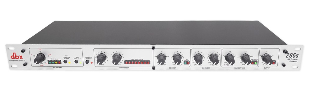 DBX 286S Mic Pre-Amp Processor 286 S Microphone/Instrument Preamp, Phantom Power