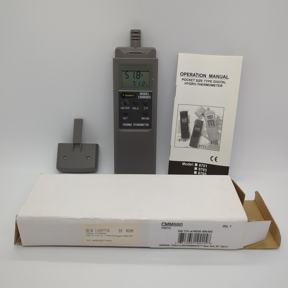 General Tools & Instruments Mannix Hand-held Thermohygrometer