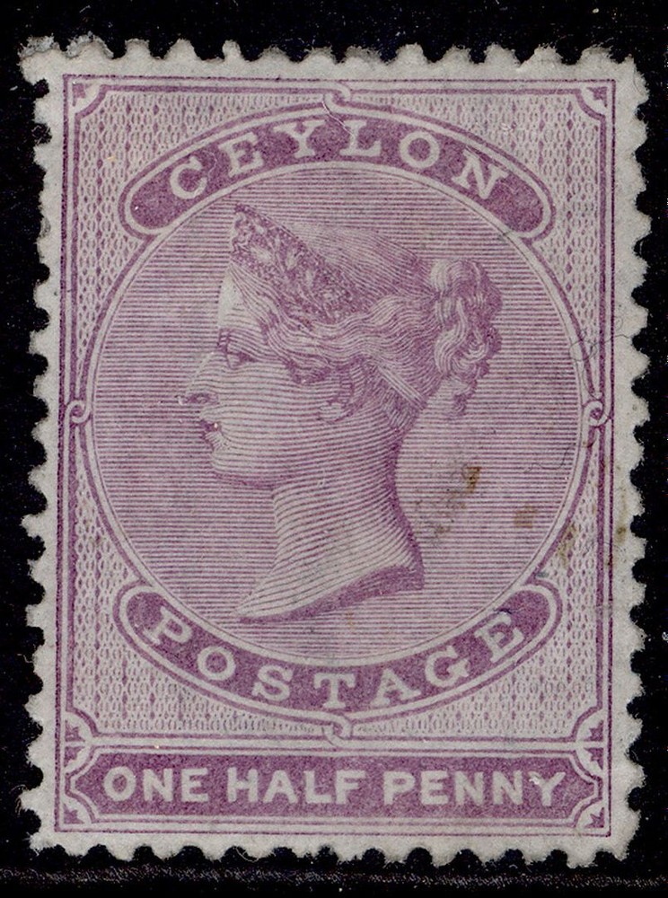 CEYLON QV SG48b, ½d reddish lilac, M MINT. Cat £100.