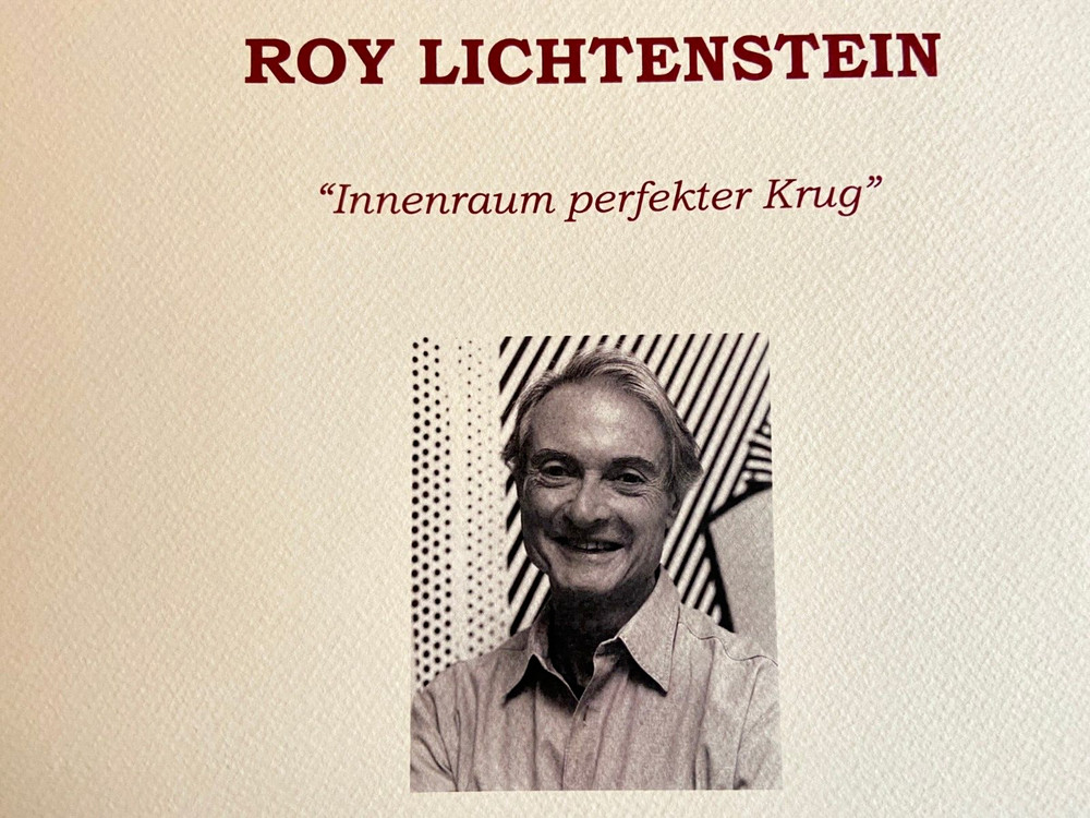 Roy Lichtenstein Lithograph Original Signed Numbered (Jasper Johns)