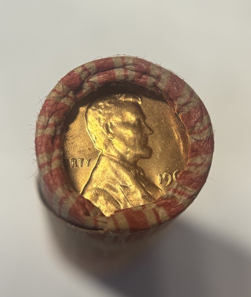 *1967 Lincoln Cent Roll, Sealed Uncirculated Full Red*