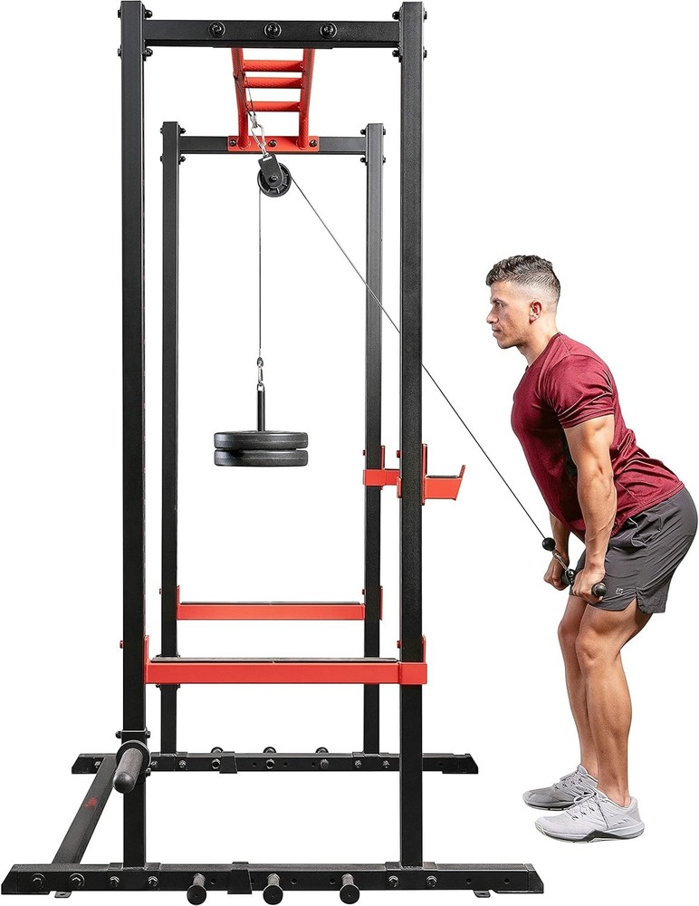 Quick-Install Lat Pull Down Attachment for power cages - Fitness Upgrade