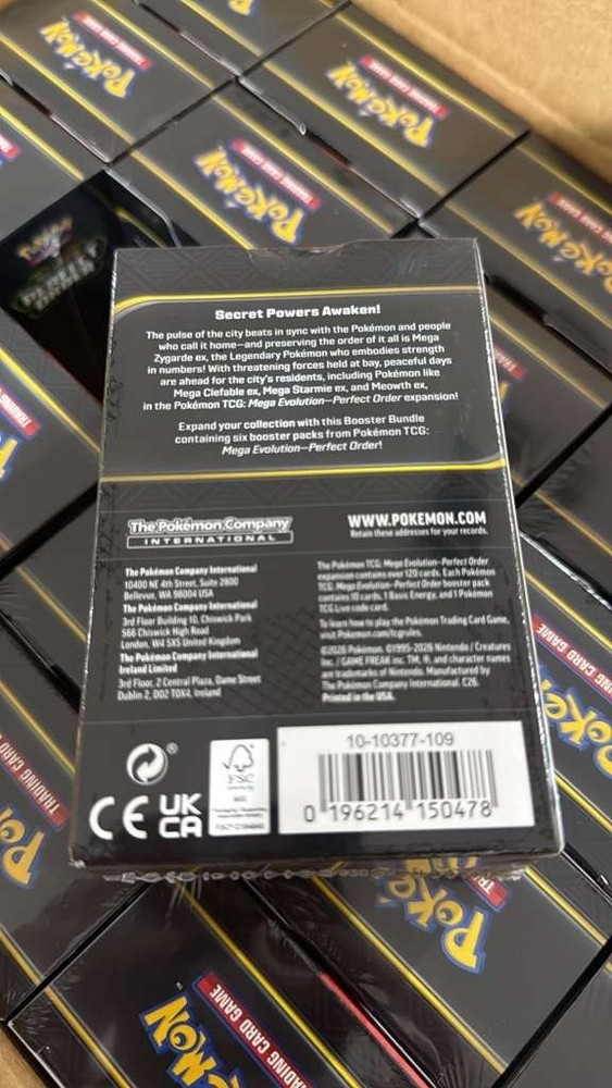 Pokémon TCG: Mega Evolution-Perfect Order Booster Bundle (6 Packs) New Sealed