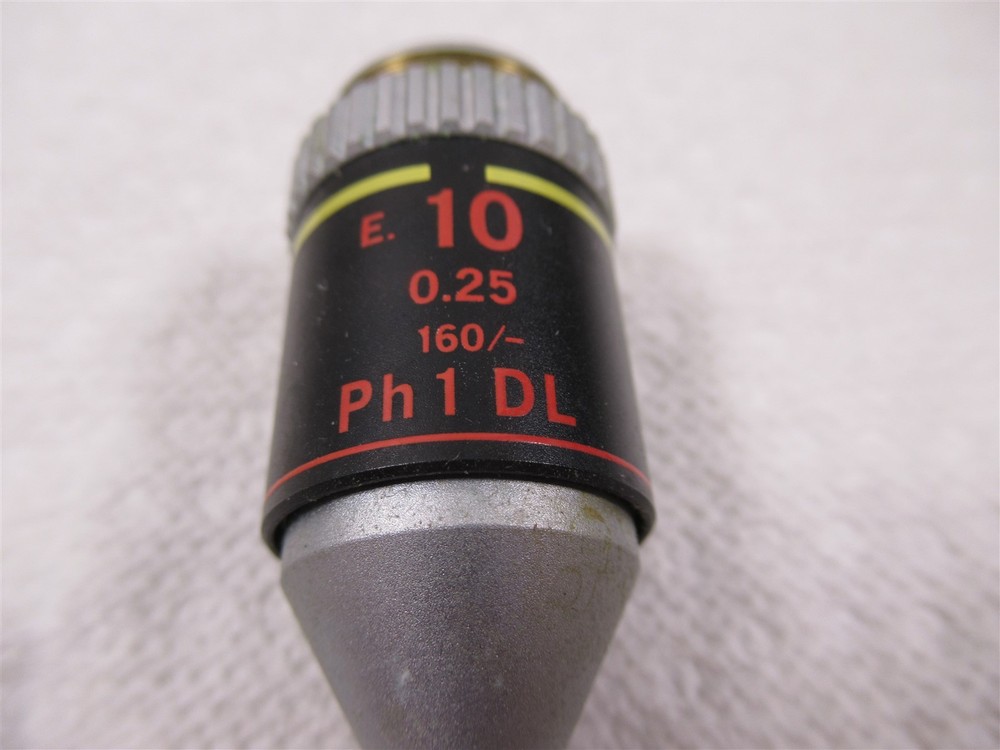 Nikon E. 10x Ph1 DL Microscope Phase Contrast Objective Lens Nikon TMS