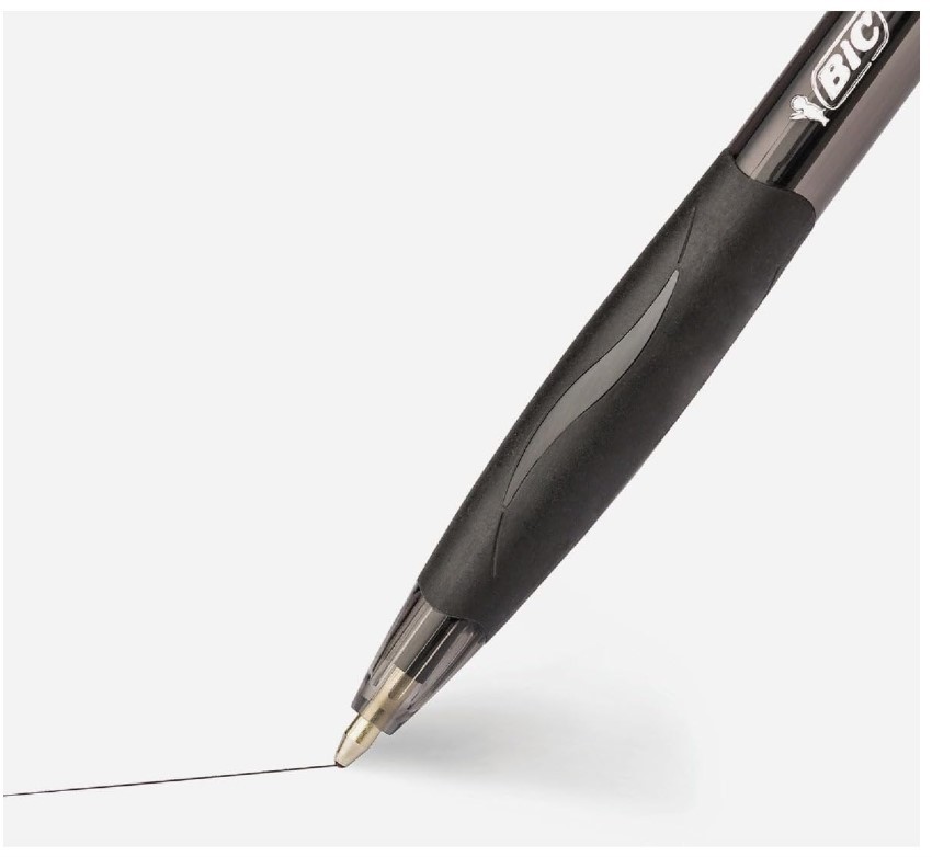 Glide Black Retractable Ballpoint Pens, Medium Point (1.0mm), 2-Count Pack