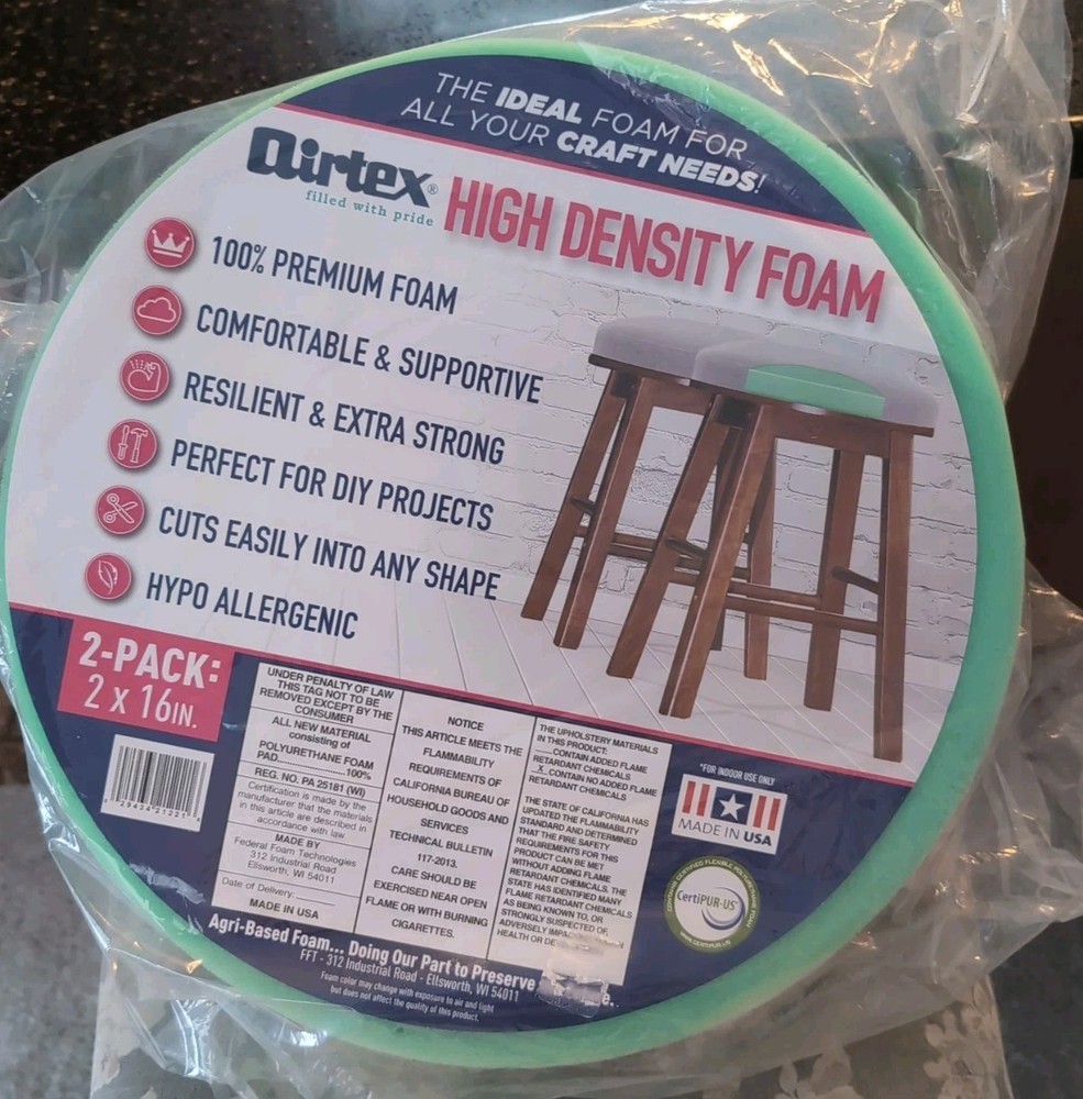 High Density Foam-Airtex 16" Round 2 Pack!!!