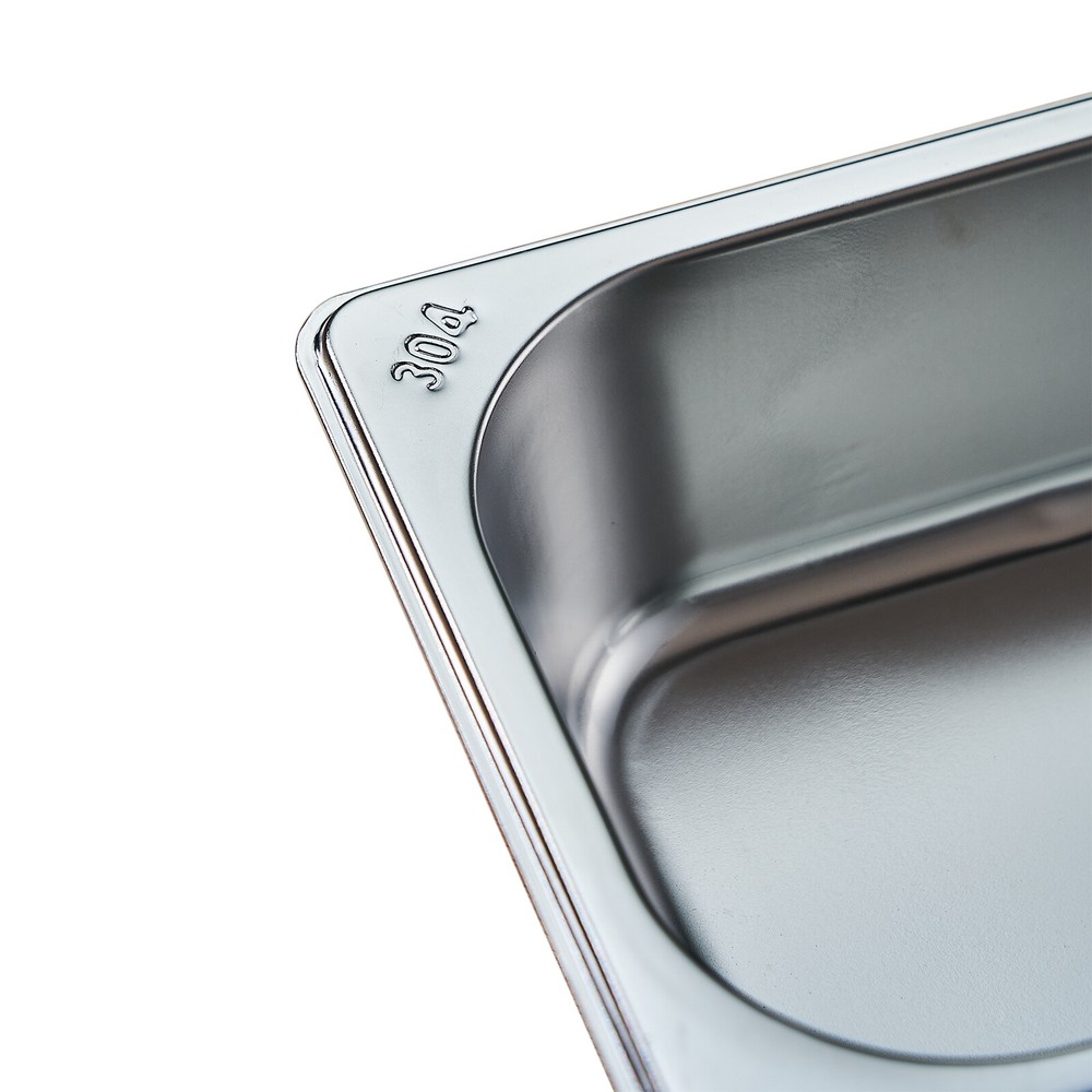 Steam Table Pans 6-Pack 6 Inch Deep Restaurant Table Chafing Dishes for Buffet