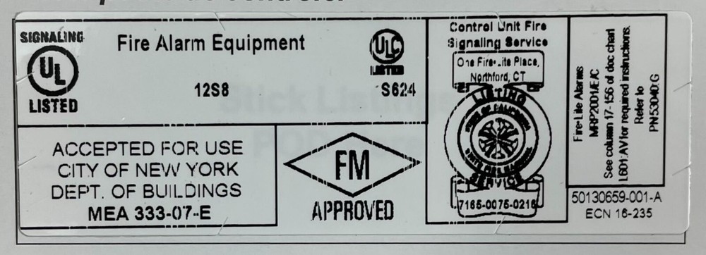 Firelite MRP-2001 - Same Day Shipping (SEALED)