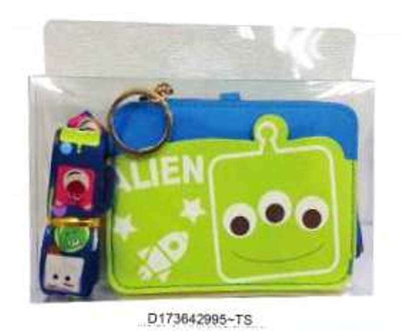 Toy Story Alien Change Coin Purse Card Holder Case Wallet Pouch Bag Lanyard