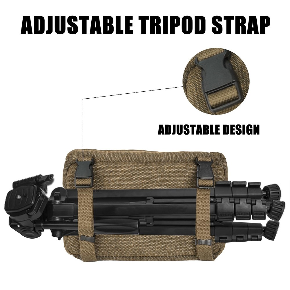 Small Camera Bag Compact Canvas Camera Messenger Bag, Digital Camera Shoulder...