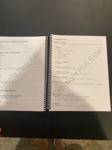 FL General Contractors exam books