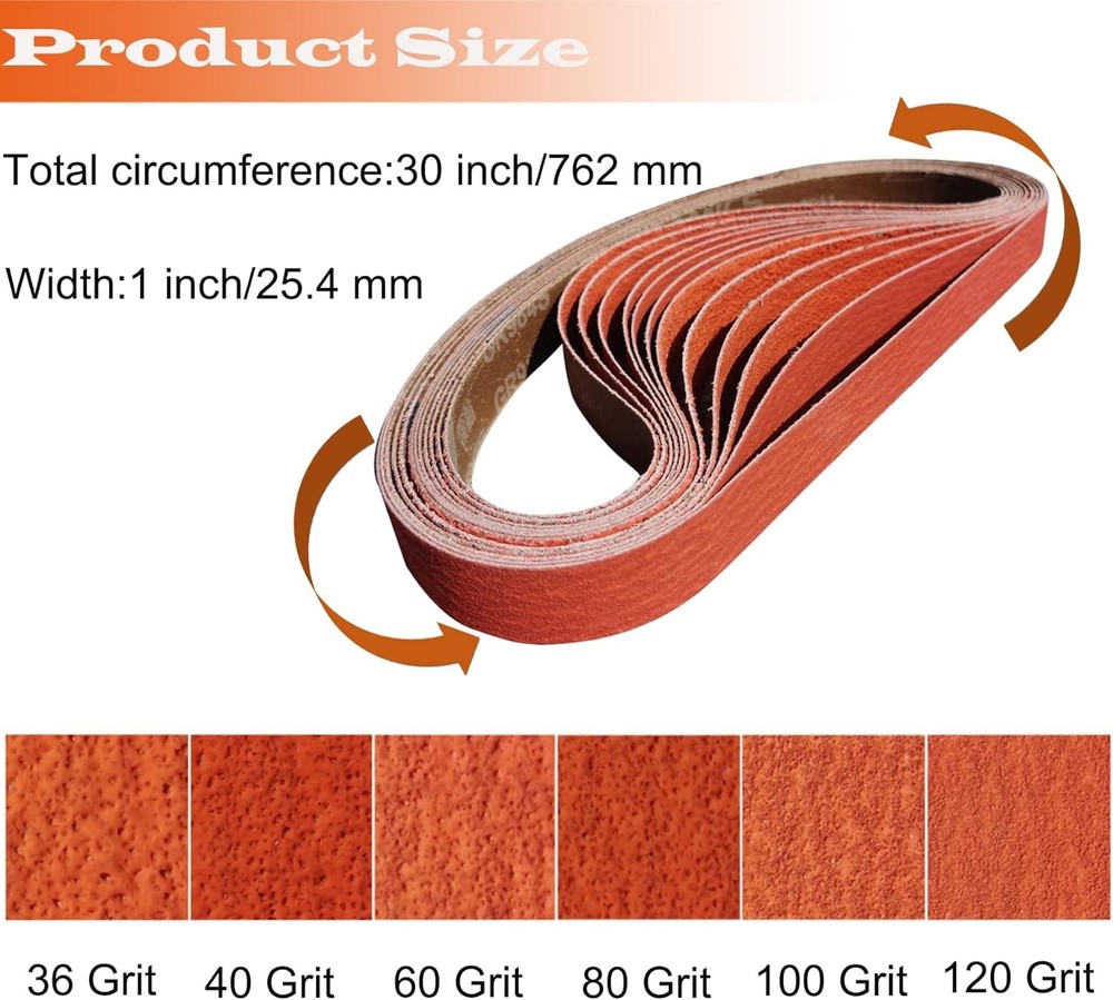 Ceramic sanding belts sharpening grinding sander kit