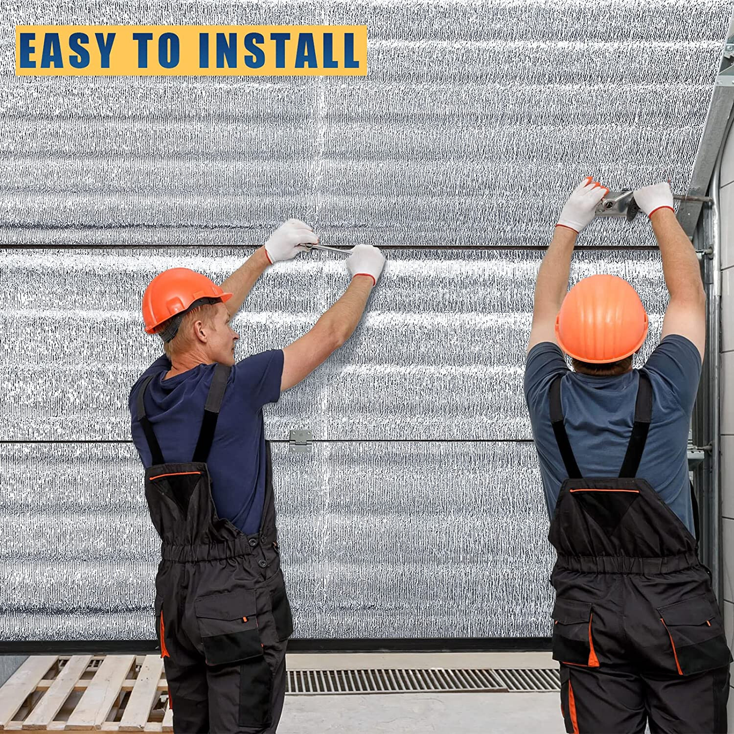 16 Pcs 24'' x 48" Garage Door Insulation KIT Set Garage Door Insulation Panels