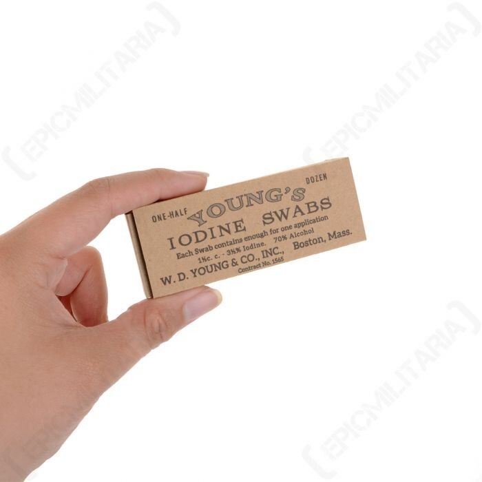 WW2 US Army Youngs Iodine Swab Box - Empty Reproduction