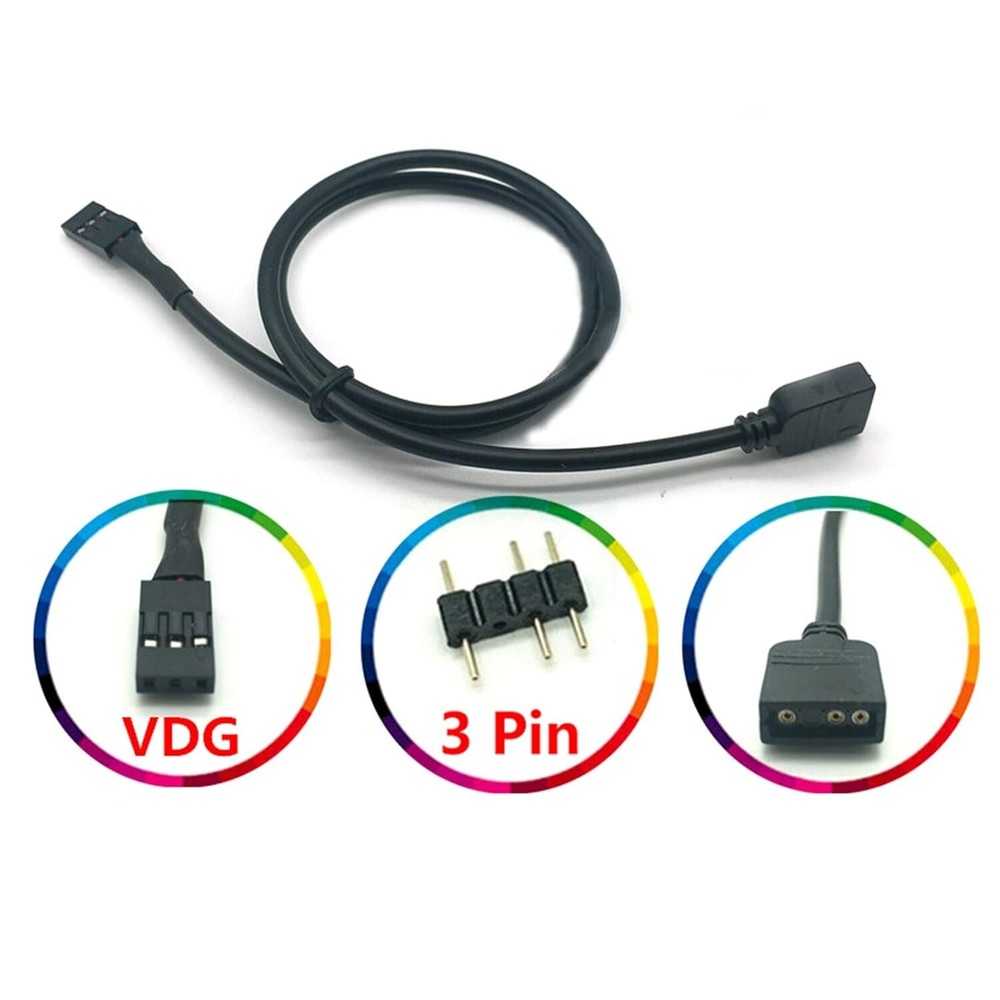 Compact 5V RGB 3Pin Conversion Cable for GIGABYTE Motherboard Customization
