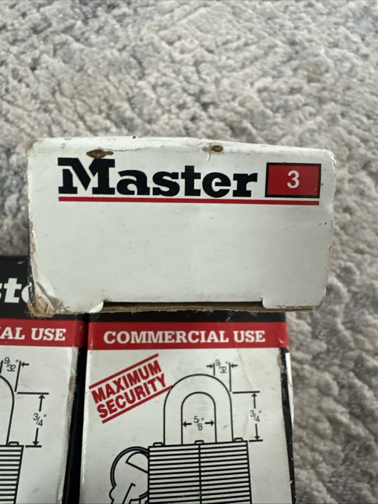 5-PACK Master Lock No 3 Commercial Maximum Security Locks Keyed Alike