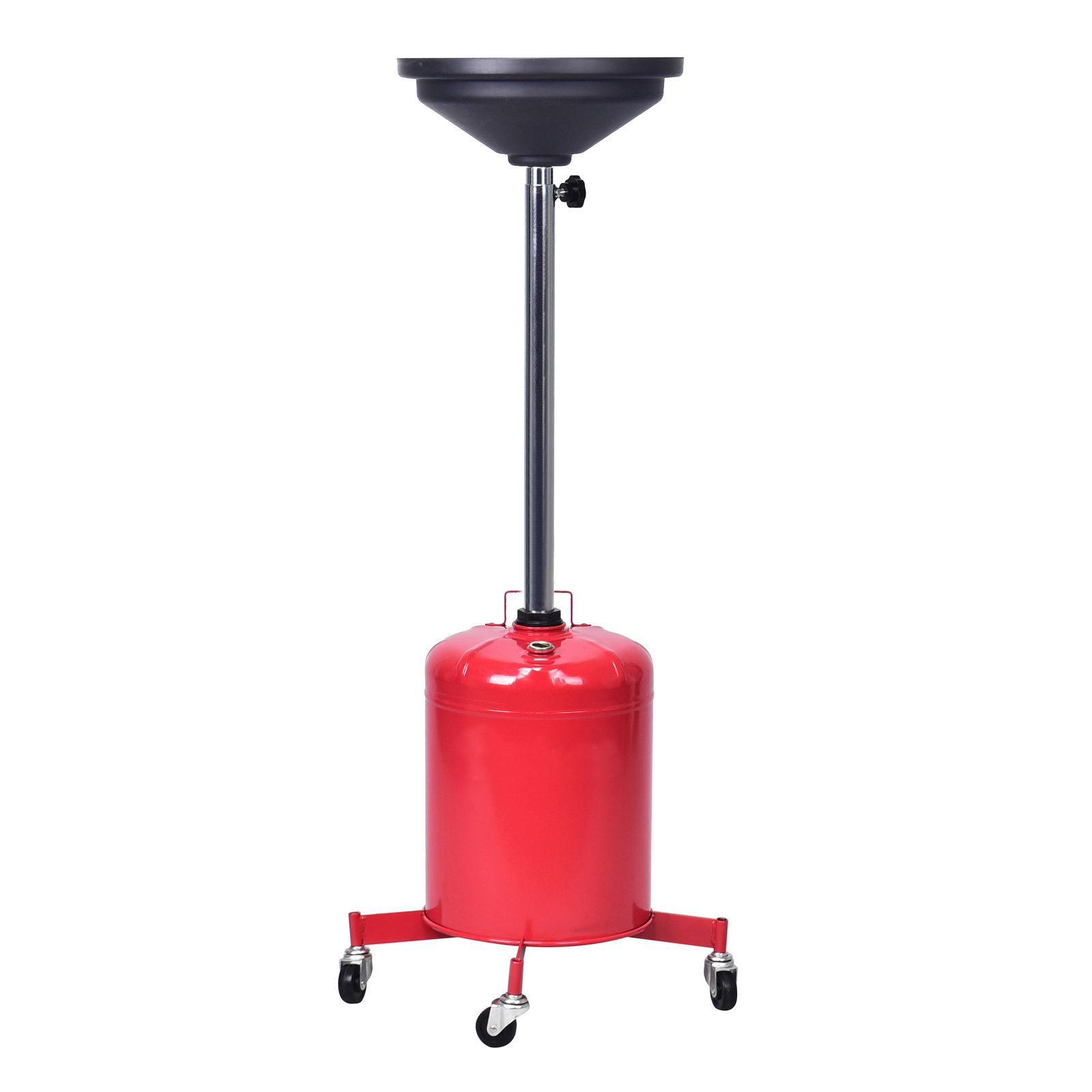 5Gallon Telescopic funnel Dolly  Waste Oil Drain Pan Portable  Adjustable Height