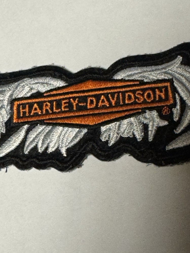 Harley Davidson Winged Bar Embroidered Patch Licensed Motorcycle Biker