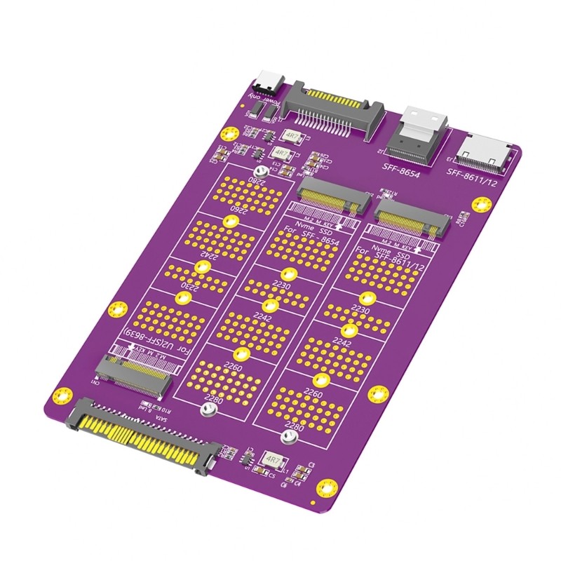 Multiple Interfaces SSDs Adapter Card for IT Professionals and DIY Enthusiasts