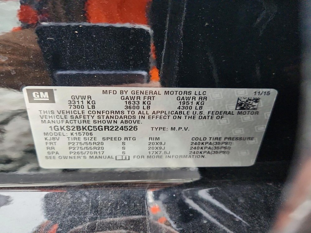 Used Blind Spot Detection System Warning Control Module fits: 2016 Gmc Yukon Dri