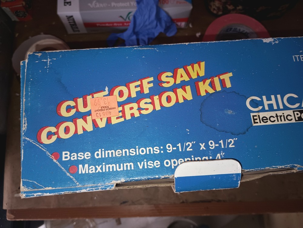 Cutting Stand For 4 Inch Angle Grinders, Cut Off Saw Conversion Kit