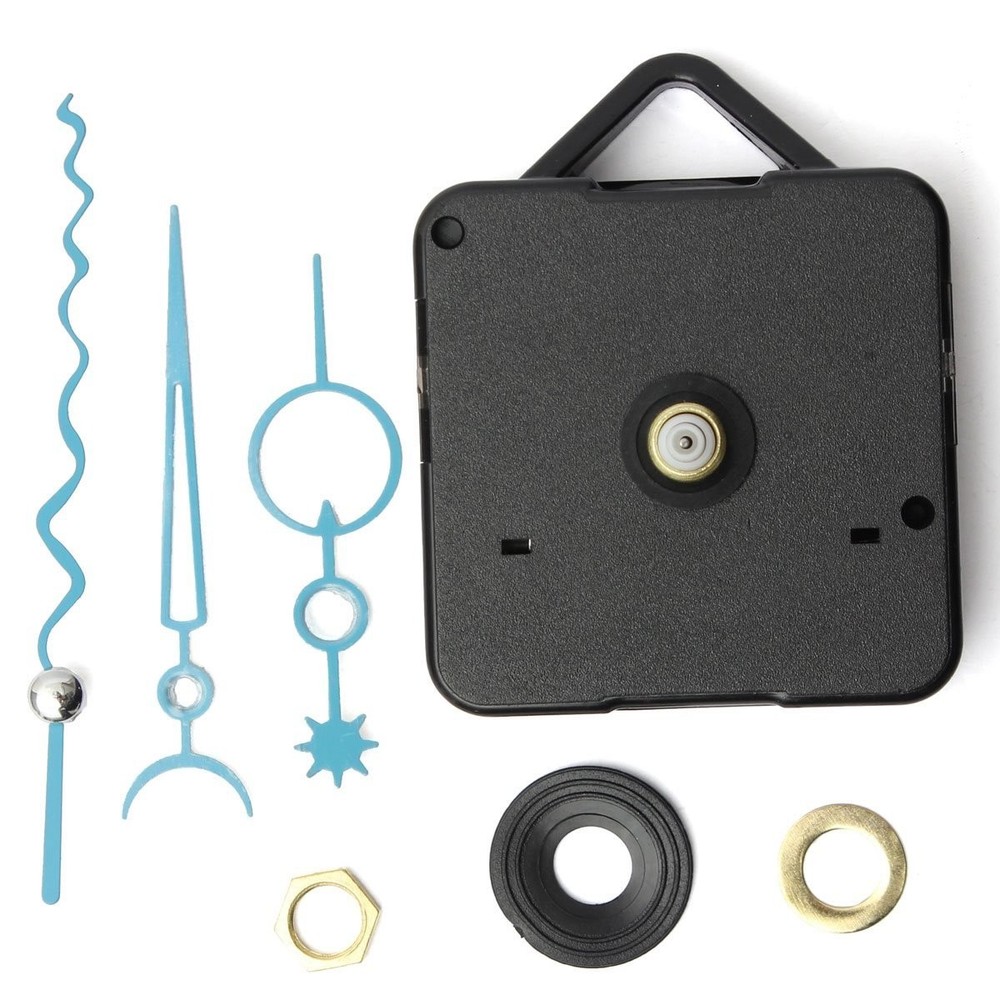 FunnyToday365 Blue Diy Tool Hand Work Quartz Wall Clock Spindle Small,