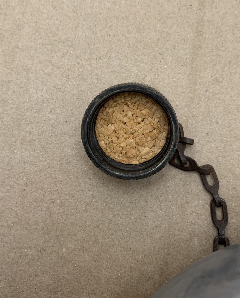 Original WWII US Military Flat-Top Canteen 1943 Dated