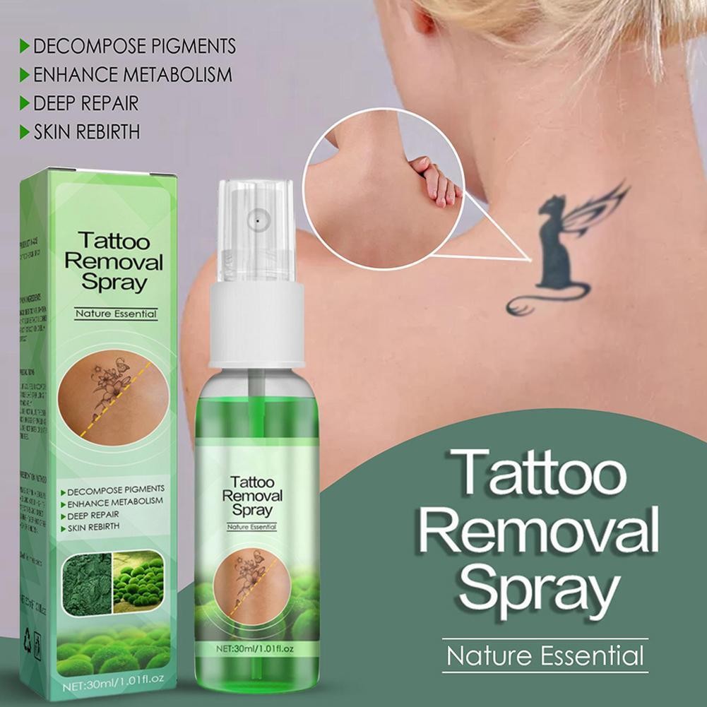 Quick Tattoo Removal Cream Natural Safe Pigment Permanent RemoverSpray J6R1