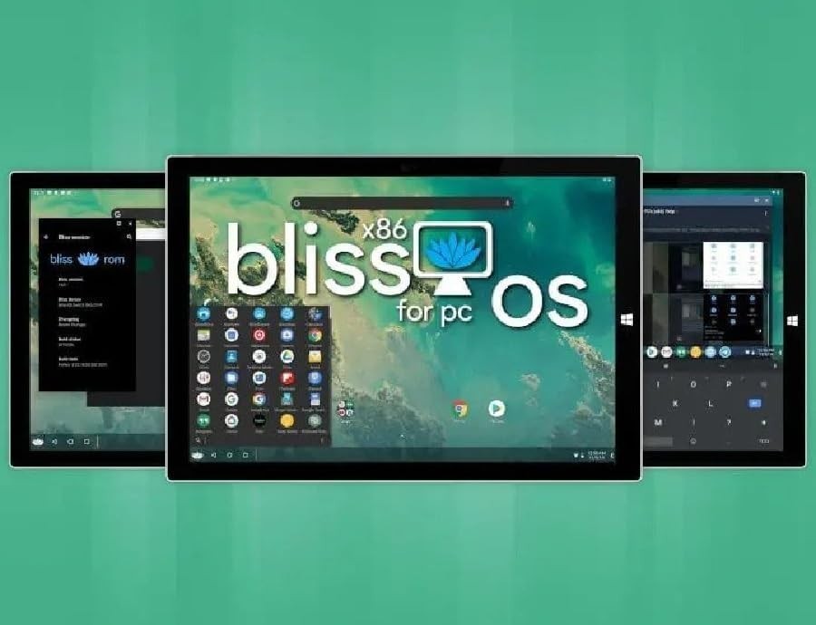 Latest New Release Bliss OS Android Operating System for PC on DVD