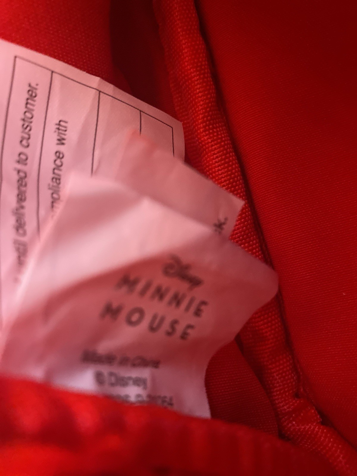 Disney Parks Minnie Mouse Mini Backpack Black Quilted Ears with Red Bow NEW